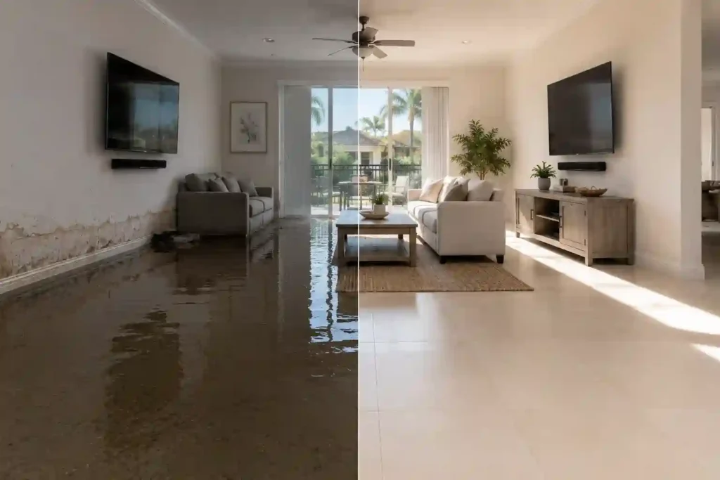 water damage restoration